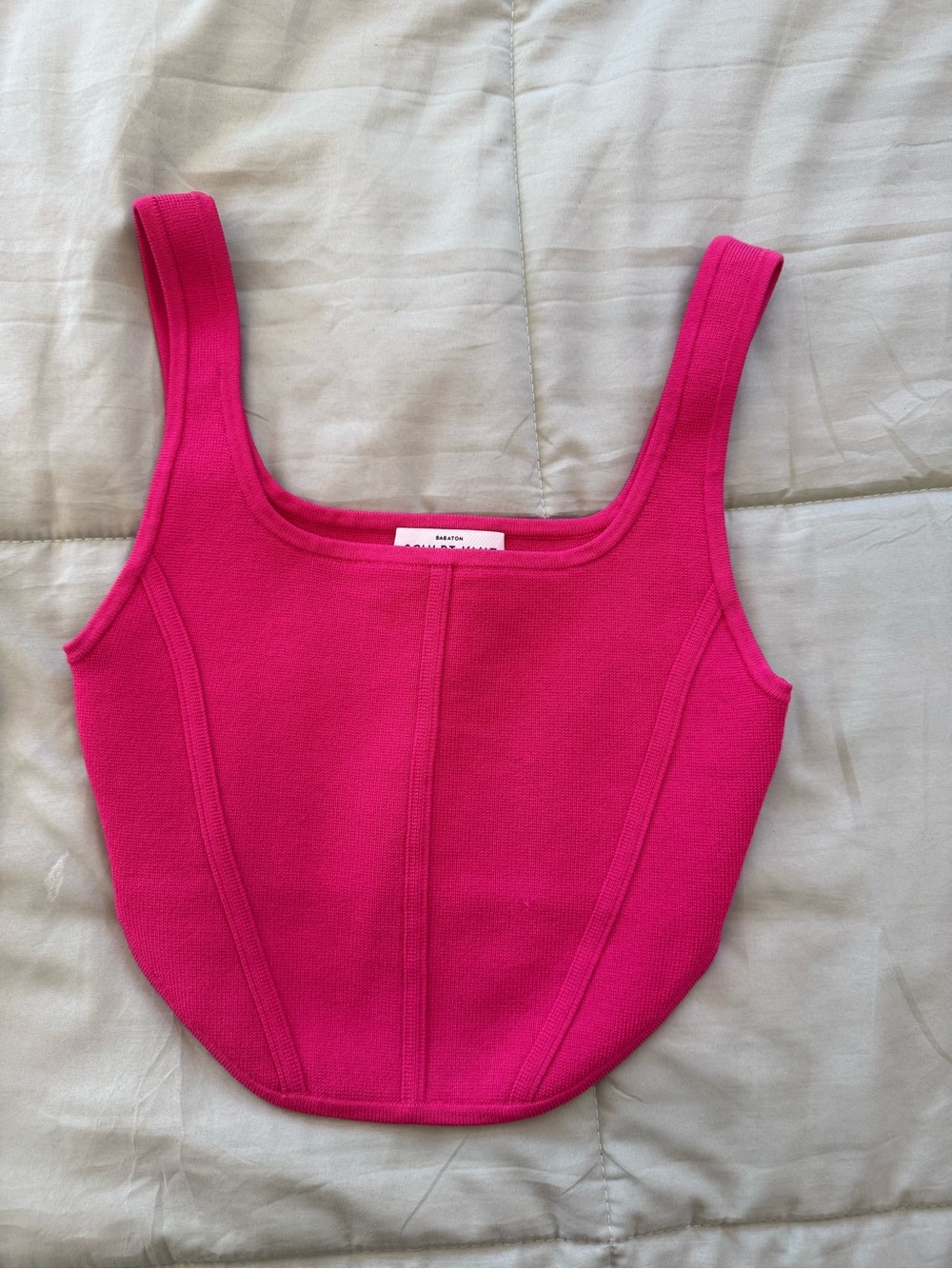 Babaton Sculpt Knit Square Neck Tank